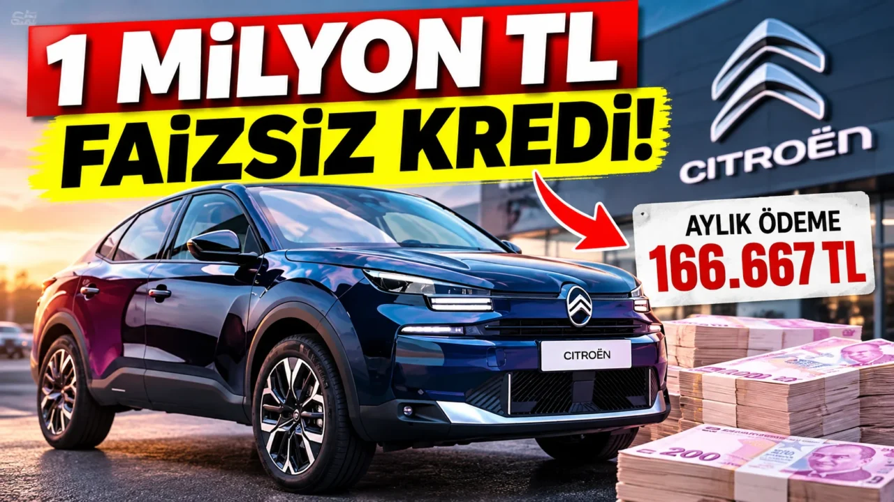 Citroën 1 milyon TL faizsiz kredi veriyor! Aylık ödeme rakamı şaşırttı