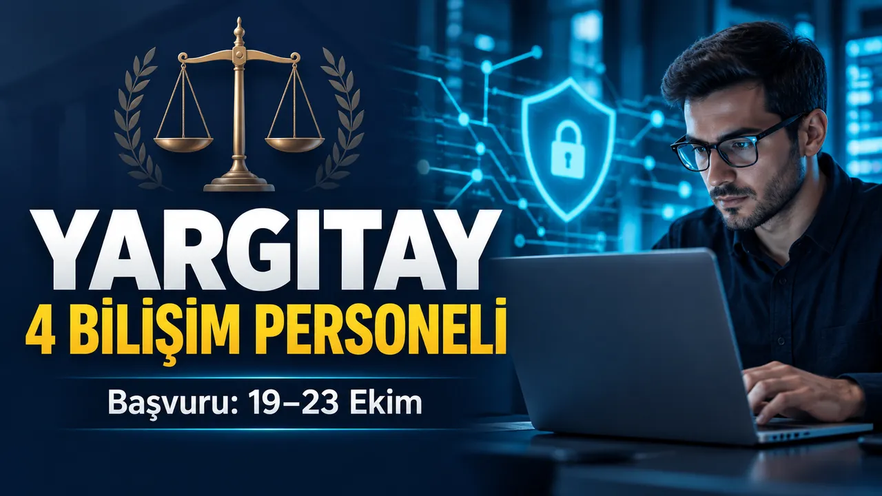 Yargıtay’a 4 bilişim personeli alınacak: Başvuru tarihi açıklandı; temsili kapak görseli